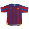2005-06 Barcelona Home Shirt Deco #20 M