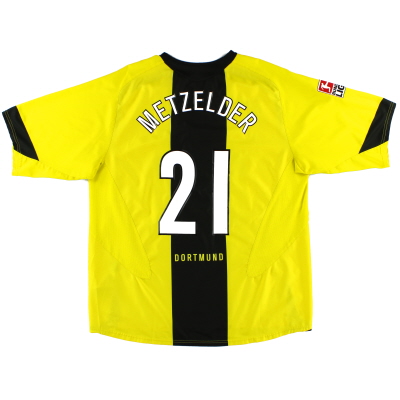 2005-06 Рубашка Borussia Dortmund Home Метцельдер № 21 XXL