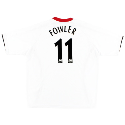 2005-06 Liverpool Reebok Away Shirt Fowler #11 XL 