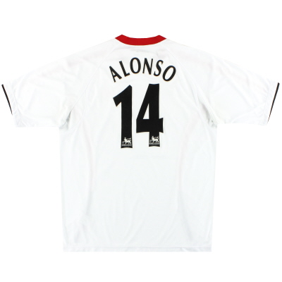 Maglia da trasferta Liverpool Reebok 2005-06 Alonso #14 M