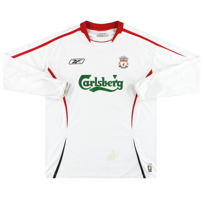 Maglia da trasferta Liverpool Reebok 2005-06 L/SL