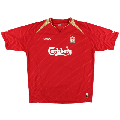 2005-06 Liverpool Reebok Champions League Home Shirt S 