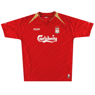 2005-06 Домашняя футболка Liverpool Reebok Champions League L