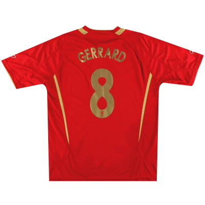 2005-06 Liverpool CL Home Shirt Gerrard #8