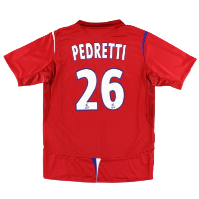 2005-06 Lyon Umbro 어웨이 셔츠 Pedretti # 26 * w / tags * L