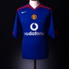 2005-06 Manchester United Away Shirt Heinze #4 XL