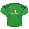 2005-06 Manchester United Nike Goalkeeper Shirt Van Der Sar #19 L.Boys