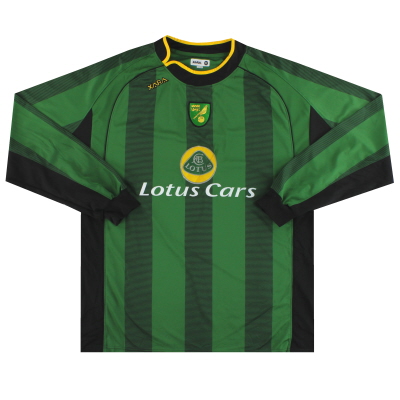 Camiseta de visitante del Norwich City 2005-06 L/S XXXL
