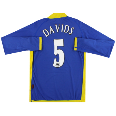 2005-06 Tottenham Kappa Гостевая футболка Davids #5 L/SM