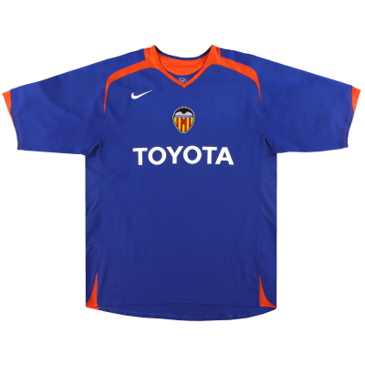 2005-06 Valencia Nike Away Shirt L 