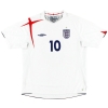 2005-07 England Umbro Home Shirt Owen #10 XL.Boys