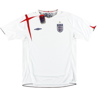 2005-07 Inggris Umbro Home Shirt *BNIB* XL