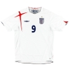 2005-07 England Umbro Home Shirt Rooney #9 M