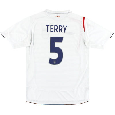 2005-07 England Umbro Home Shirt Terry #5 L