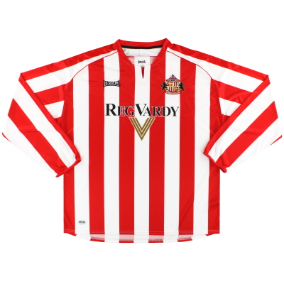2005-07 Sunderland Lonsdale camiseta de local L / S XXL