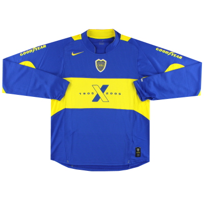 2005 Boca Juniors Nike Centenary Player Issue Home Shirt *As New* L/S L