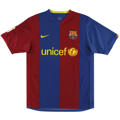 2006-07 Baju Rumah Nike Barcelona XXL