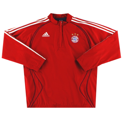 2006-07 Bayern Munich adidas Reversible 1/4 Zip Track Jacket XL