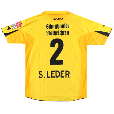 2006-07 FC Schaffhausen Match Issue Shirt . Leder #2