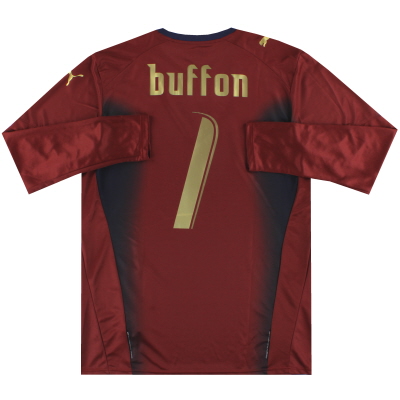 2006-07 Italy Puma Goalkeeper Shirt Buffon #1 L 