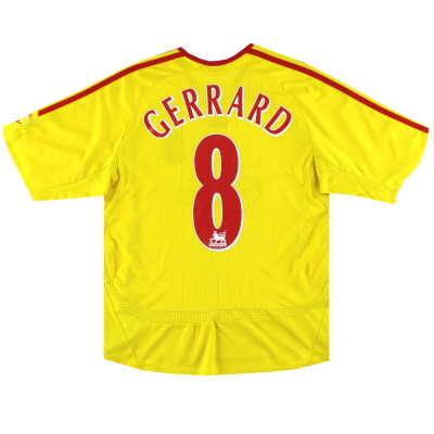 2006-07 Liverpool adidas Away Shirt Gerrard #8 L.Boys