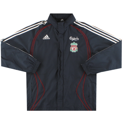 2006-07 Liverpool adidas Giacca antipioggia con cappuccio *Menta* M