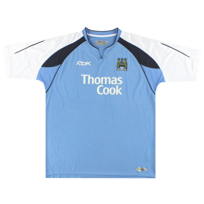 2006-07 Manchester City Reebok Home Shirt *Mint* L