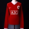 2006-07 Manchester United Home Shirt Solskjaer #20 L/S L