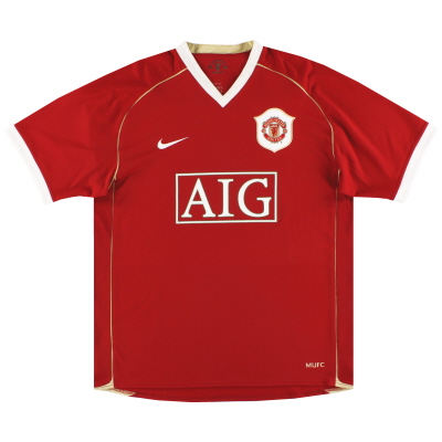 2006-07 Manchester United Nike Home Shirt L 