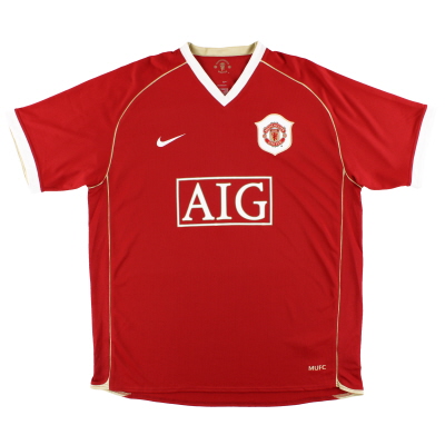 2006-07 Manchester United Nike Home Shirt L.Boys 