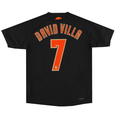 2006-07 Valencia Nike Away Shirt David Villa #7 M 