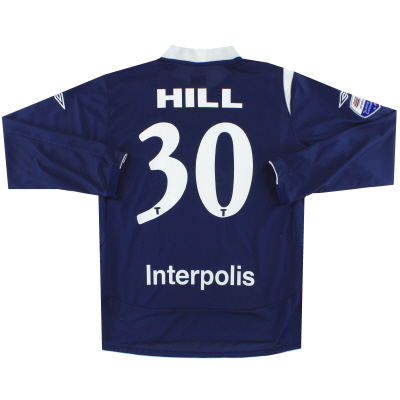 2006-07 Willem II Umbro Match Issue Visitante Camiseta Hill #30 L/S XL