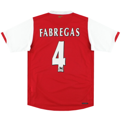 2006-08 Arsenal Nike Maglia Home Fabregas #4 S
