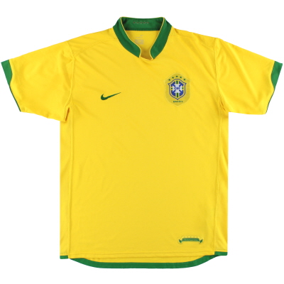 2006-08 Brazil Nike Home Shirt S 
