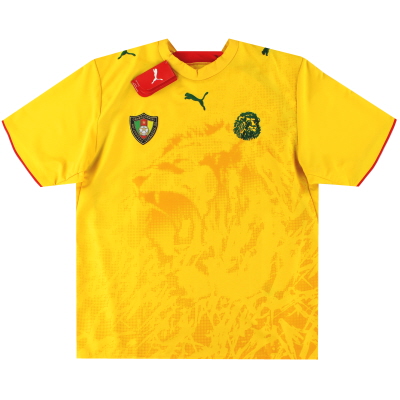Camiseta visitante Puma de Camerún 2006-08 * con etiquetas * XL