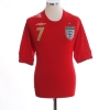 2006-08 England Away Shirt Beckham #7 XL.Boys