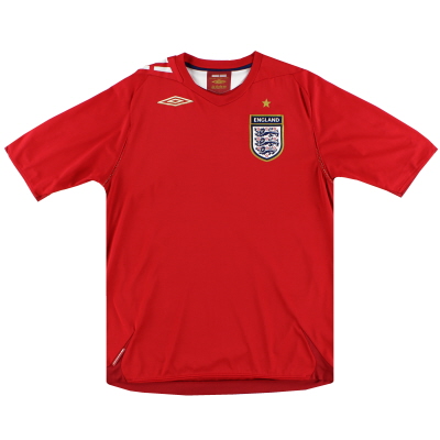 Camiseta de la segunda equipación de Umbro de Inglaterra 2006-08 M