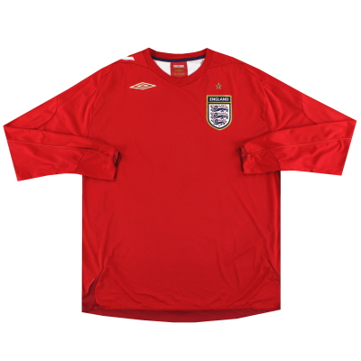 2006-08 England Umbro Away Shirt L/S XL 
