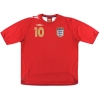 2006-08 Angleterre Umbro Maillot Extérieur Owen # 10 XL