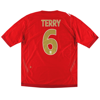 2006-08 Engeland Umbro uitshirt Terry # 6 XL