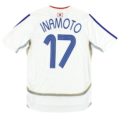 Maglia da trasferta adidas Giappone 2006-08 Inamoto # 17 M