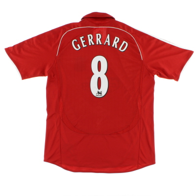 2006-08 Liverpool adidas Home Shirt Gerrard #8 XL.Boys 