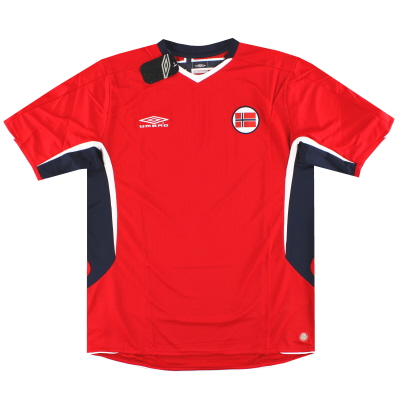 Camiseta local Umbro de Noruega 2006-08 * con etiquetas * L