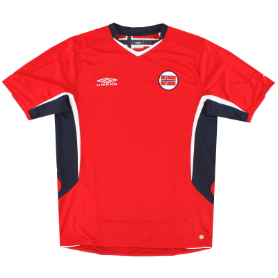2006-08 Тренировочная рубашка «Умбро» Норвегии *Как новая* L