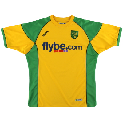 2006-08 Norwich City Xara thuisshirt L
