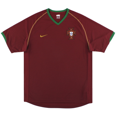 2006-08 Portugal Nike Home Shirt L.Boys 