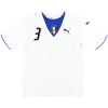 2006 Italy Puma Away Shirt Maldini #3 M