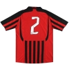 2007-08 AC Milan adidas Player Issue Home Shirt #2 XL