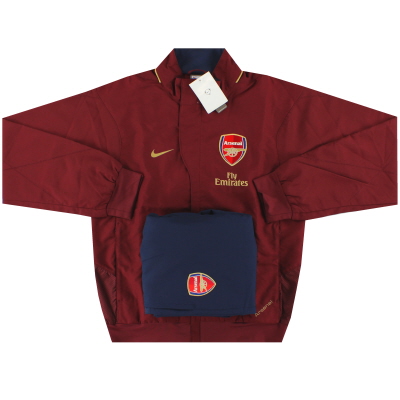2007–08 Arsenal Nike Präsentations-Trainingsanzug *mit Etiketten* S