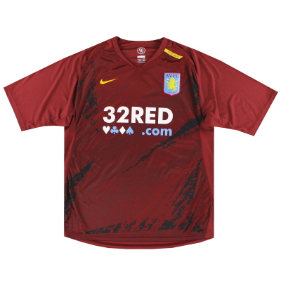 2007-08 Aston Villa Nike Player Isuue Training Shirt L